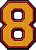 Presentation Alphabets Gold Cardinal Red Varsity Letters