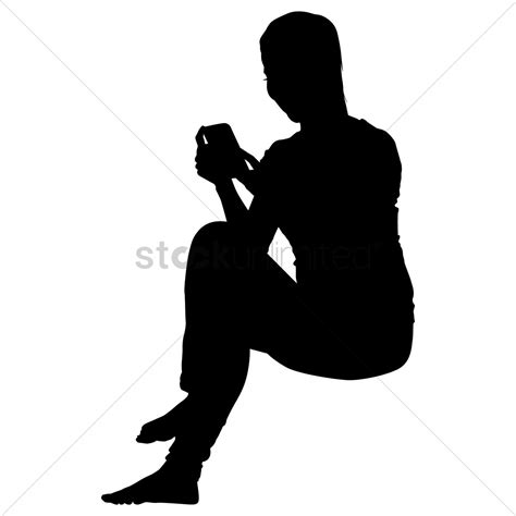 Phone Silhouette Vector at Vectorified.com | Collection of Phone ...