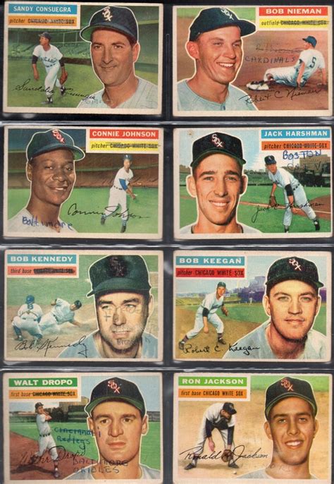 Chicago White Sox Topps Baseball Card Team Lot Cards Etsy