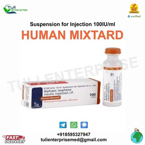 Human Mixtard 7030 Suspension For Injection 100iuml At Rs 245piece