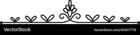 Decorative border fancy ornamental header Vector Image