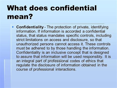 Confidentiality Training Ppt Download