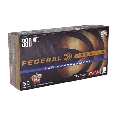 Federal Law Enforcement Acp Auto Ammo Gr Hydra Shok Jhp