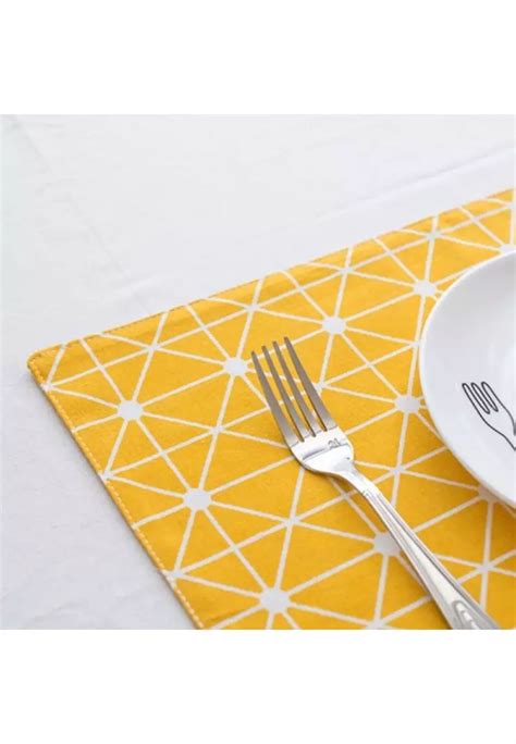 Jual Brewsuniq Table Placemat Lucky Yellow Original 2024 ZALORA