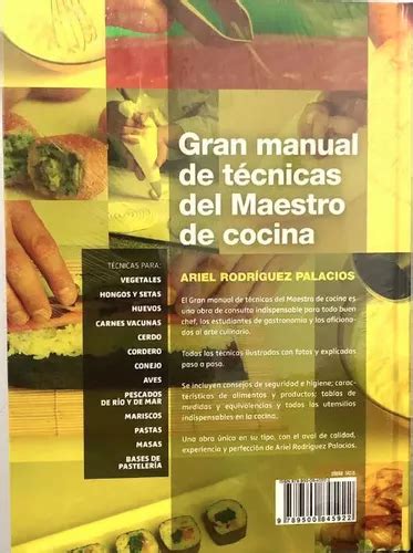 Gran Manual De Tecnicas Del Maestro De Cocina Palacios Envío gratis