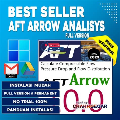 Jual AFT Arrow 2023 Full Version Software Compressible Pipe Flow