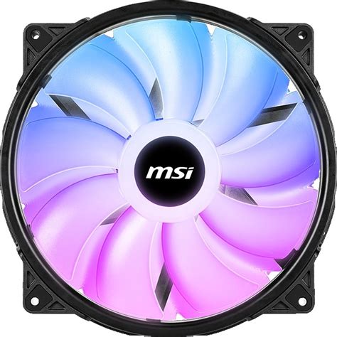 Msi Argb Pwm Mm Case Fan Dba Noise Level Cfm Airflow Vdc