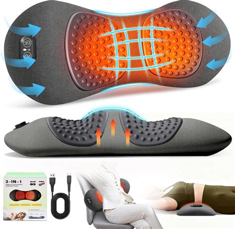 amazoncom    electric lumbar support pillowtriple fusion