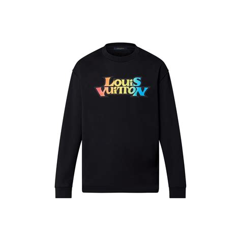 Lv Fade Printed Long Sleeved T Shirt Ready To Wear Louis Vuitton