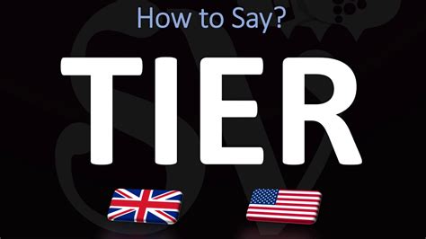 How To Pronounce Tier 2 Ways Uk British Vs Us American English