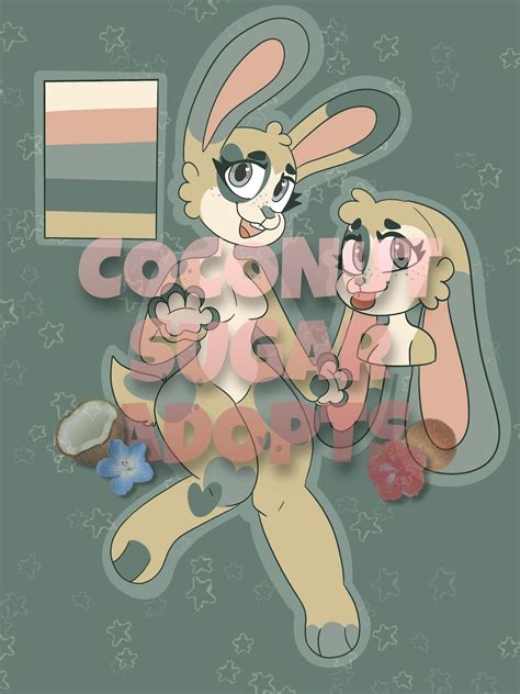 Bunny Girl Fursona Furry Adoptable Adopt Etsy