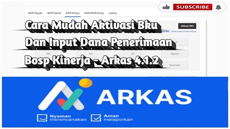 Cara Mudah Aktivasi Bku Dan Input Dana Penerimaan BOSP KINERJA Di