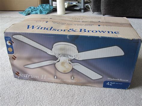 Harbor Breeze 42 Cheshire Ii White Ceiling Fan Shelly Lighting