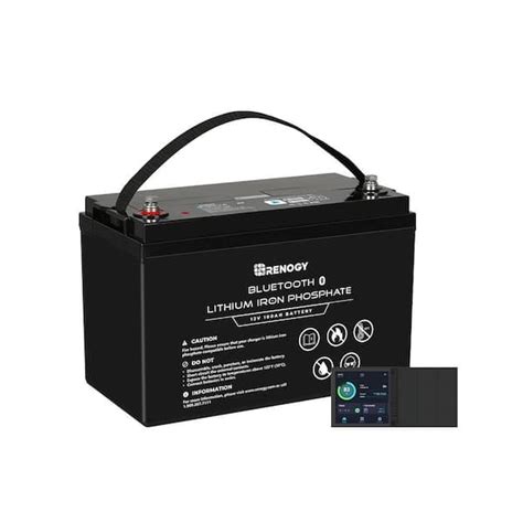 Renogy 12v 100ah Lifepo4 Deep Cycle Lithium Battery Built In Bluetooth W1 X One M1 All In One