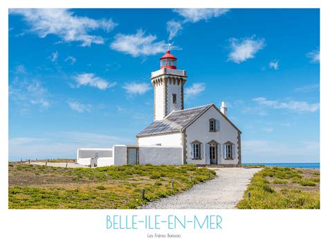 Affiche Horizontale Phare Des Poulains Belle Ile Affiches De Bretagne