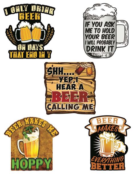 Beer Stickers Cool Stickers For Beer Cooler Funny Stickers For Adults