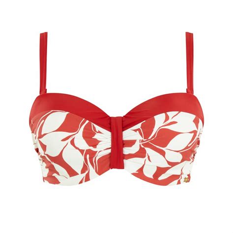 Plavky vrchní díl PANACHE SWIM OASIS MOULDED BANDEAU BIKINI BOTANICAL