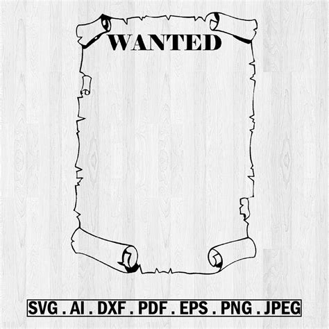 Wild West Wanted Poster Svg Wild West Svg Western Svg Wanted Poster