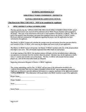 Fillable Online Development Ohio This Form Is For Nrac Use Only Not To