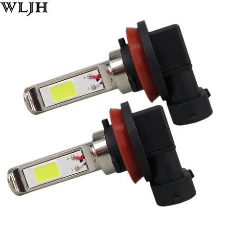 WLJH 2x 30W COB Led H8 Car Fog Driving Lamp Light Bulb For Chevrolet