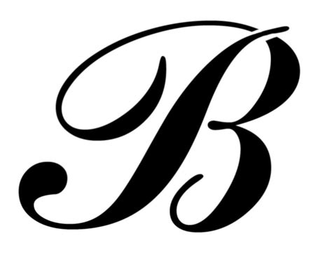 Large Big Script Cursive Letter B Custom Stencil Fast Free Etsy