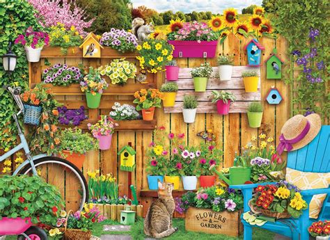 Garden Flowers 1000 Pieces Eurographics Puzzle Warehouse