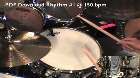 Drum Lesson Billy Ashbaugh 1 2 Time Shuffle 4 Workout 1 YouTube