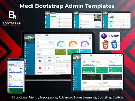 Medi Bootstrap Admin Template With Admin Panel