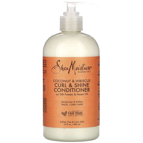 Shea Moisture Curl And Shine Conditioner Coconut And Hibiscus 384 Ml