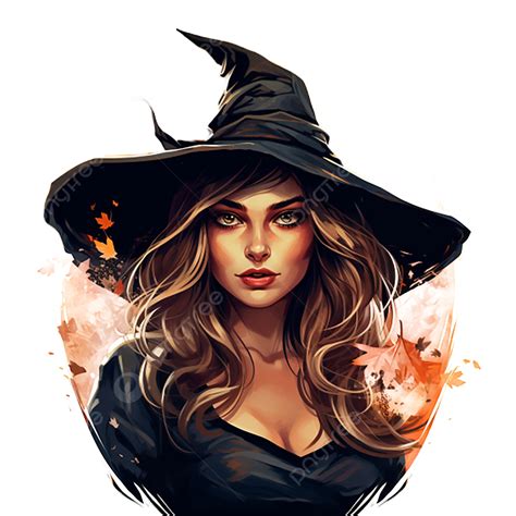 Halloween Day Witch With Transparent Background, Transparent Background ...