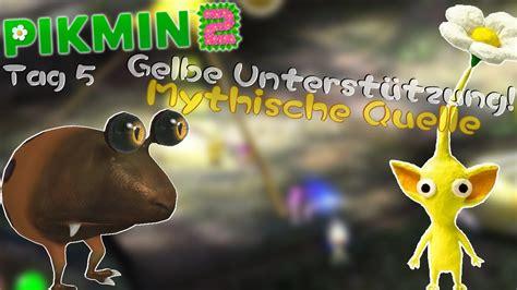 GELBE PIKMIN Warten In Der MYTHISCHEN QUELLE Tag 5 1 2 PIKMIN 2