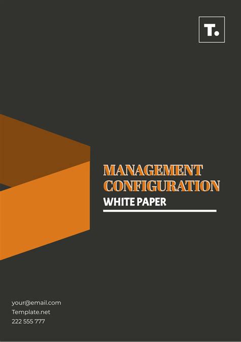 Free Management Configuration White Paper Template To Edit Online