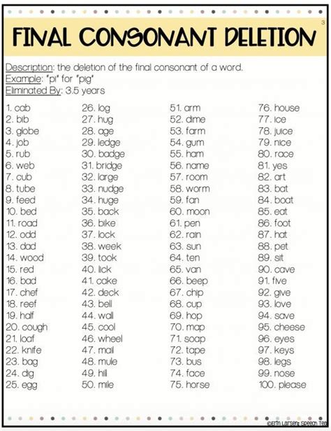 These Word Lists For Phonological Processes Are A Must Have In Your