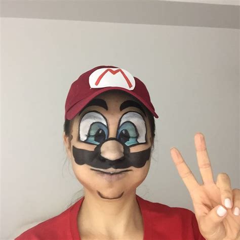 Super Mario Brothers Makeup Mario Costume Haloween Makeup Super