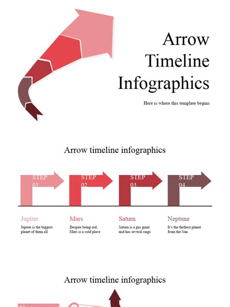 Arrow Timeline Infographics by Slidesgo | PDF | Planets | Solar System