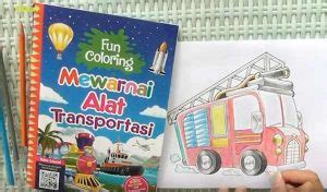 Cara Mewarnai Alat Transportasi Dengan Pensil Warna Fun Coloring