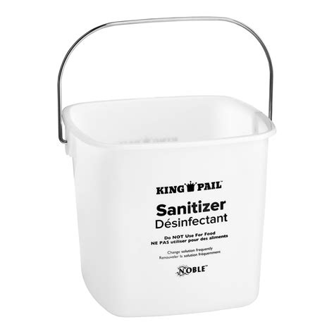 Noble Products King Pail Qt White Sanitizing Pail