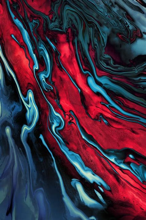 Red and Blue Abstract Painting · Free Stock Photo