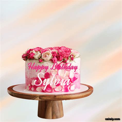 🎂 Happy Birthday Sylvia Cakes 🍰 Instant Free Download