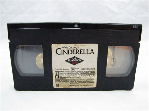 CINDERELLA - Walt Disney Black Diamond Classic in Clamshell Case VHS 1989 - Treasure Vault Bookshop