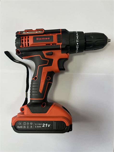 Bamse Cordless Drill Driver 21V MAX Impact Drill 3 8 Inch Chuck