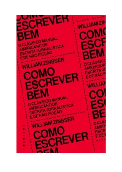 Baixar Como escrever bem PDF Grátis William Zinsser