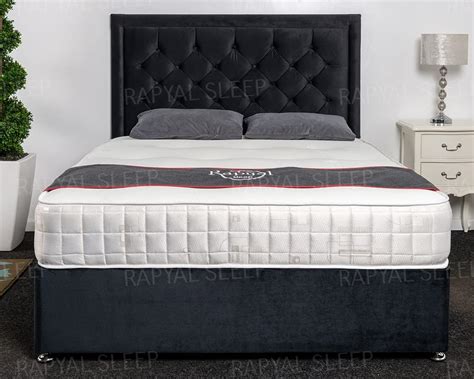 Bed Centre Ft Double Divan Bed Ziggy Grey Plush Memory Foam Divan Bed