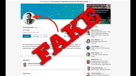 How To Quickly Spot Fake LinkedIn Profiles YouTube