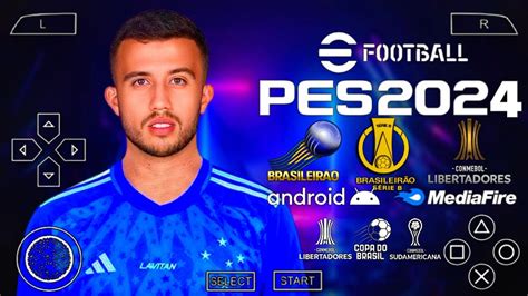 eFootball PES 2024 PPSSPP Libertadores e Brasileirão Mediafire Novas