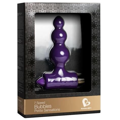 ESTIMULADOR ANAL PETITE BUBBLES ROCKS OFF LILA Seductime Sex Shop