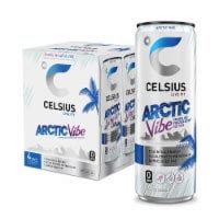 CELSIUS Sparkling Arctic Vibe Energy Drink 4 Cans 12 Fl Oz Smiths