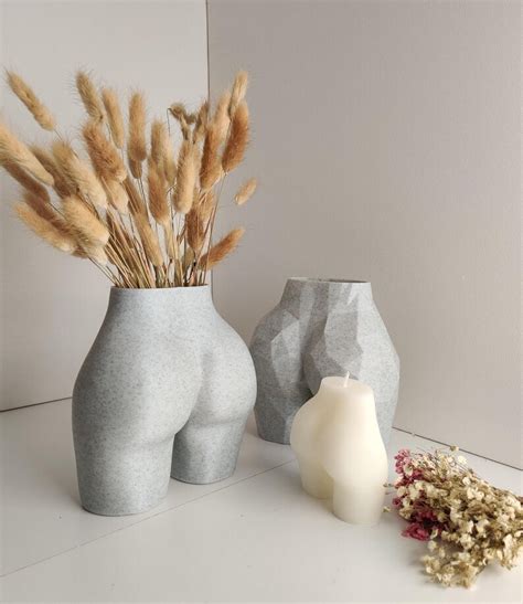 Bum Vase Body Booty Planter Pampas Grass Vase Cute Bunny Etsy UK