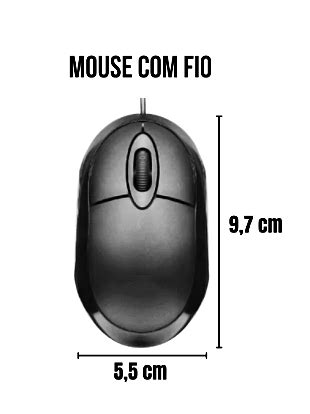 Mouse Fio Usb Ptico Para Notebooks E Computadores De Mesa Shopee