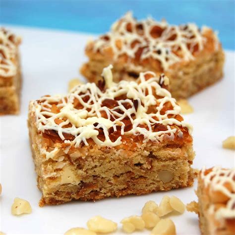 White Chocolate Macadamia Nut Blondies With Toasted Coconut Sweet Pea S Kitchen